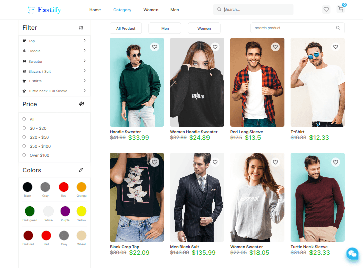 Fastify (Ecommerce Website)