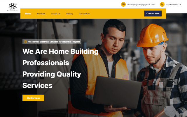 JB Home Project (Professional Service Website)