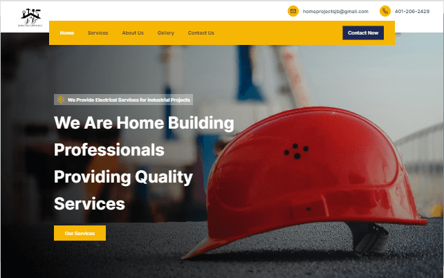 JB Home Project (Professional Service Website)