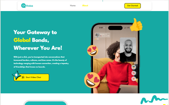 Rake Chat (Random video call with strangers like omegle)